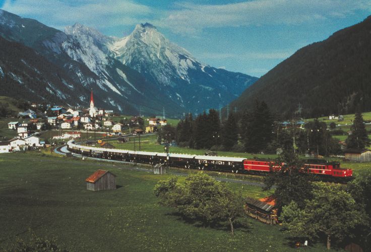 Passage du train Venice Simplon Orient Express par la Suisse